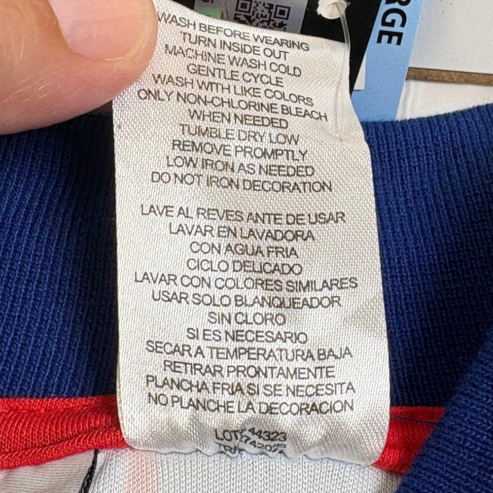 Umbro USA Soccer Jersey Stars and Stripes Blue Red Polo Shirt Large New - Picture 11 of 11